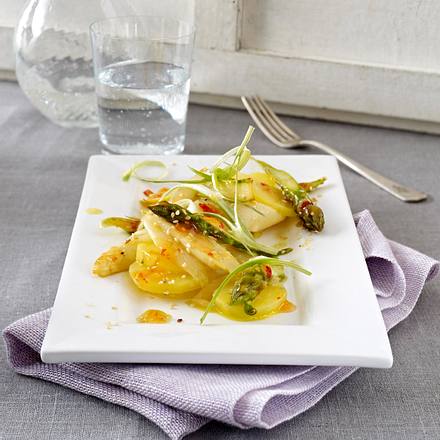 Spargel-Kartoffel-Salat mit Sesam-Chili-Marinade Rezept Spargel-Kartoffel-Salat mit Sesam-Chili-Marinade Rezept