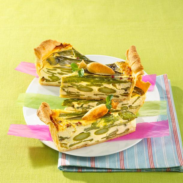 Spargel-Minze-Quiche Rezept Spargel-Minze-Quiche Rezept