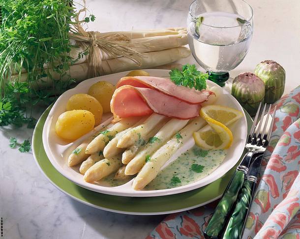 Spargel mit Kasseler-Aufschnitt Rezept Spargel mit Kasseler-Aufschnitt Rezept