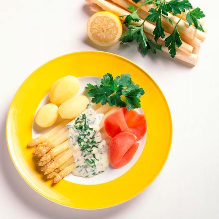 Spargel mit Kräutersoße Rezept Spargel mit Kräutersoße Rezept