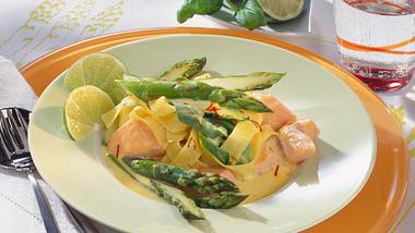 Spargel mit Nudeln und Safransoße Rezept - Foto: Först, Thomas