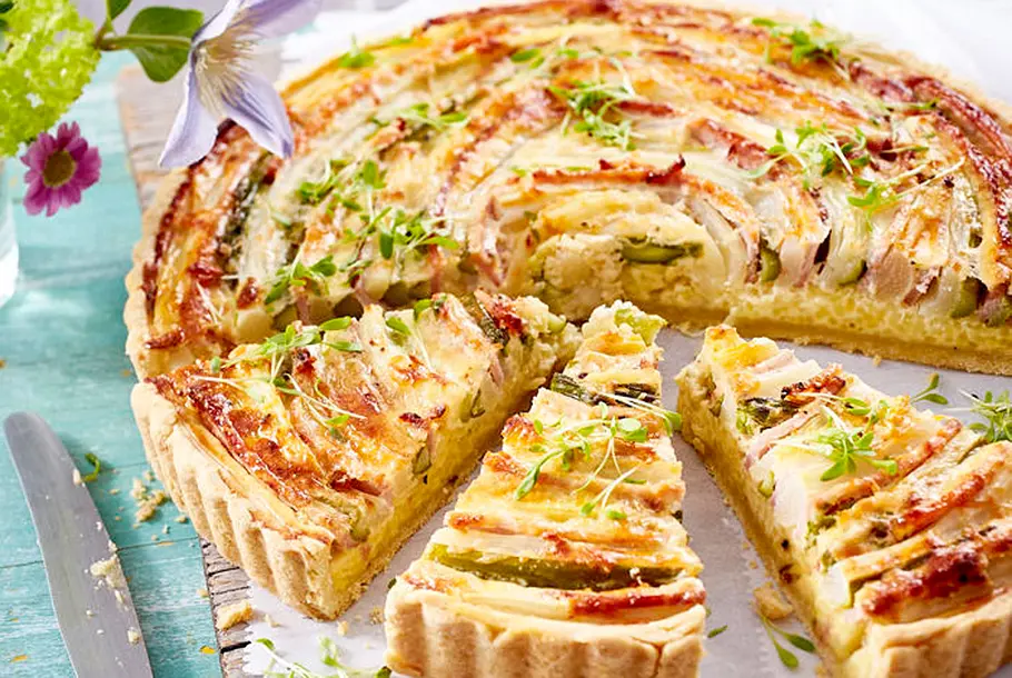 Spargel-Quiche Rezept