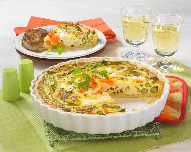 Spargel-Quiche Rezept Spargel-Quiche Rezept