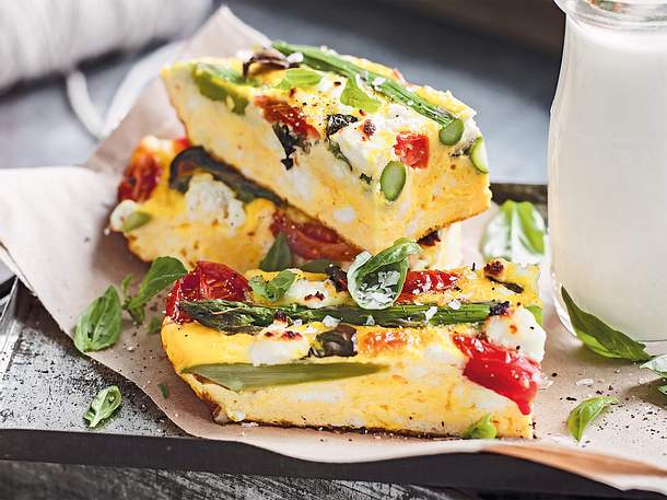 Spargel-Ricotta-Frittata Rezept