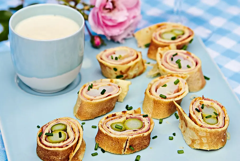 Spargel-Schinkenröllchen Rezept Spargel-Schinkenröllchen Rezept