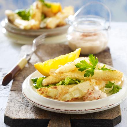 Spargel-Tempura mit Asia-Chili-Mayonnaise Rezept Spargel-Tempura mit Asia-Chili-Mayonnaise Rezept