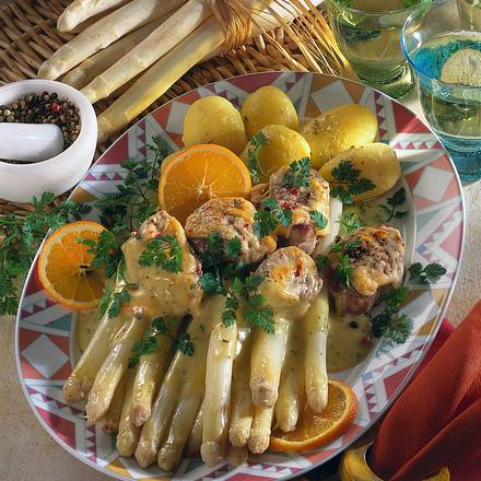 Spargel und überbackene Medaillons Rezept