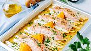 Spargel vom Blech mit Lachs - Foto: ShowHeroes