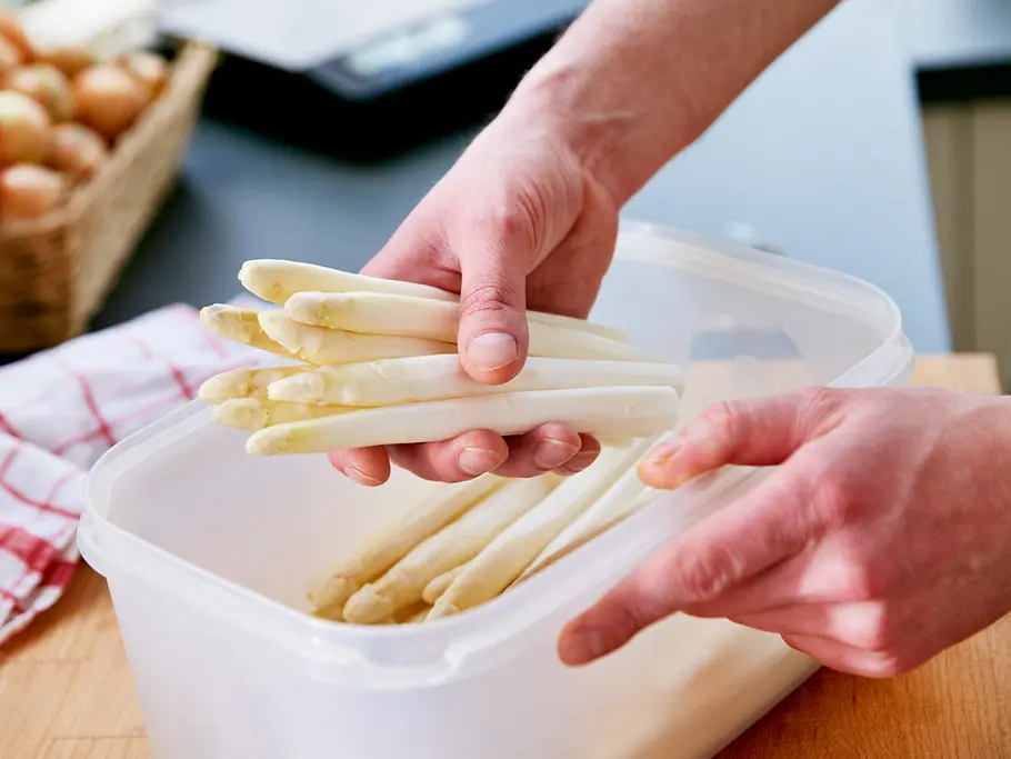 Spargel zum langen Lagern einfrieren