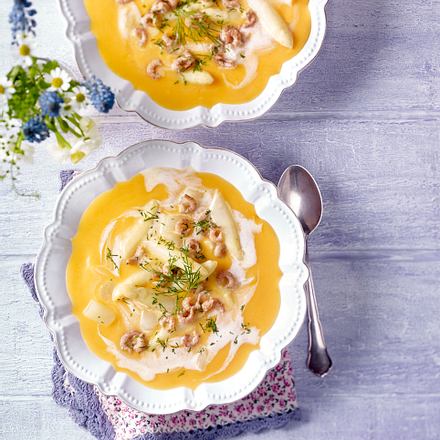 Spargelcremesuppe Büsumer Art Rezept