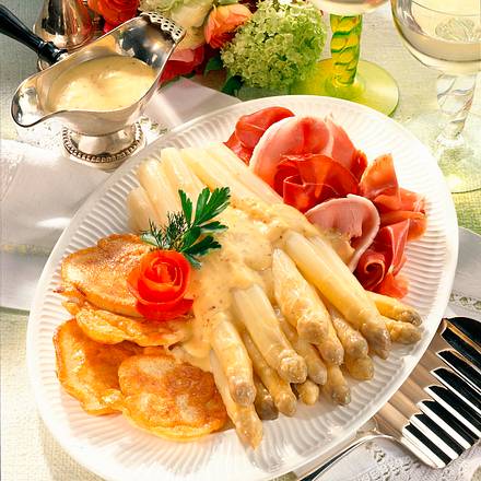 Spargelplatte Badische Art Rezept Spargelplatte Badische Art Rezept