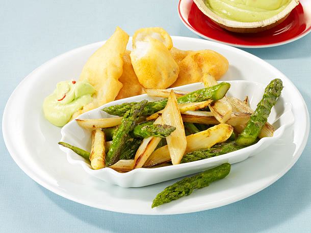 Spargelsticks und Fisch Rezept Spargelsticks und Fisch Rezept