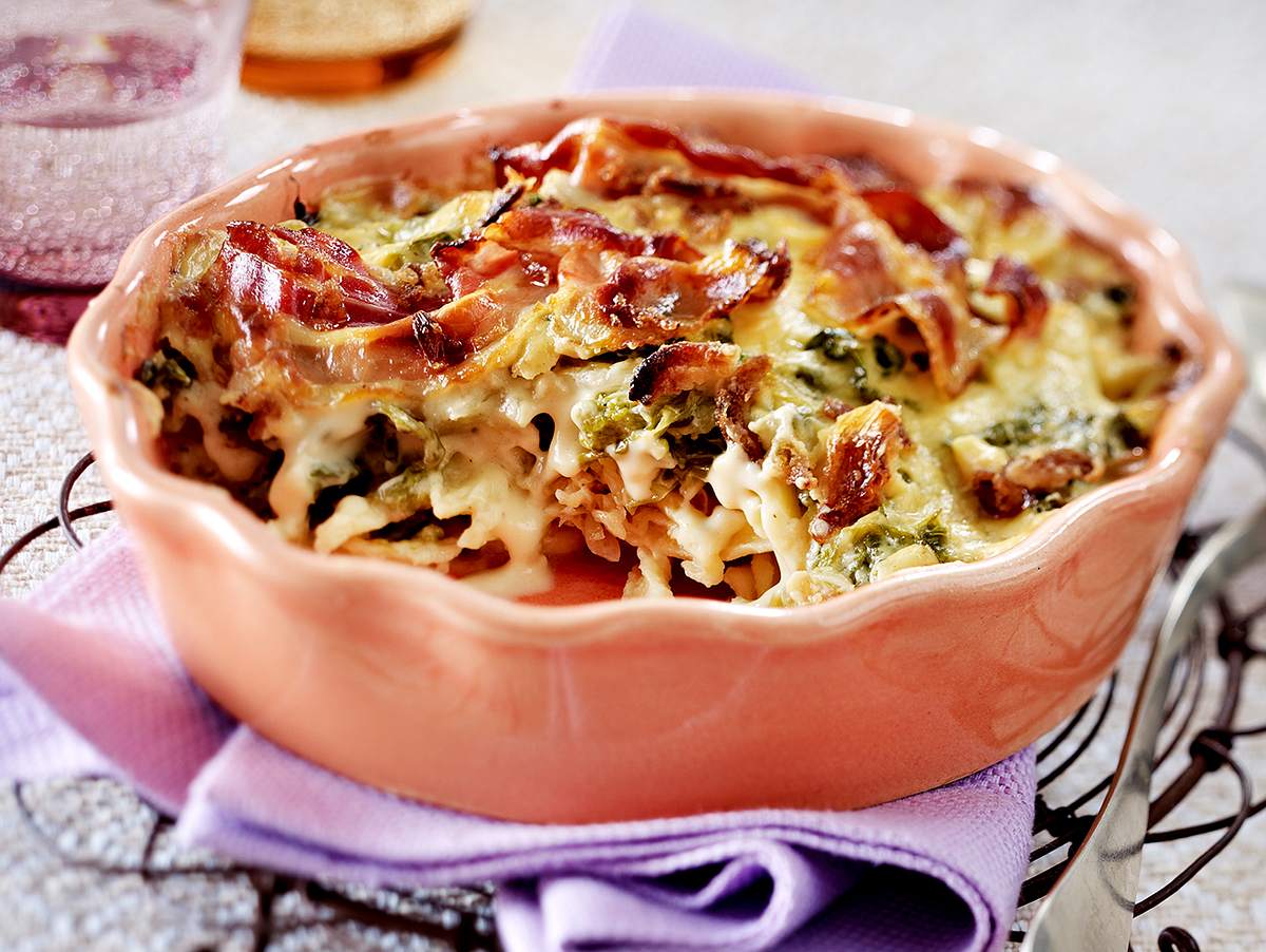 Spätzle-Wirsing-Gratin Rezept