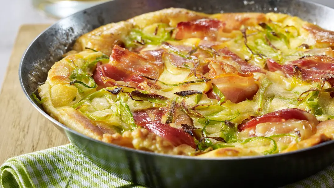 Speck-Pfannkuchen Rezept - Foto: LECKER @ Bauer Media Group Speck-Pfannkuchen Rezept - Foto: LECKER @ Bauer Media Group