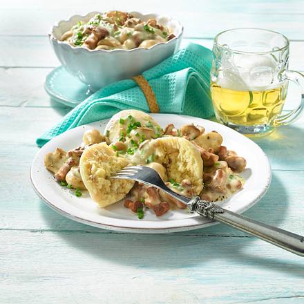 Speckknödel mit Pilzragout Rezept