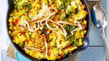 Speedy TexMex-Rühreier Rezept - Foto: LECKER @ Bauer Media Group Speedy TexMex-Rühreier Rezept - Foto: LECKER @ Bauer Media Group