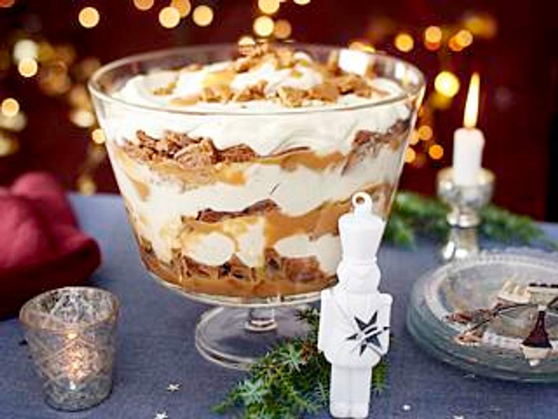 Spekulatius Toffee Trifle Rezept Spekulatius Toffee Trifle Rezept