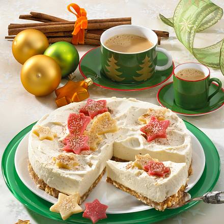 Spekulatiustorte mit Mascarpone-Zimt-Creme Rezept Spekulatiustorte mit Mascarpone-Zimt-Creme Rezept