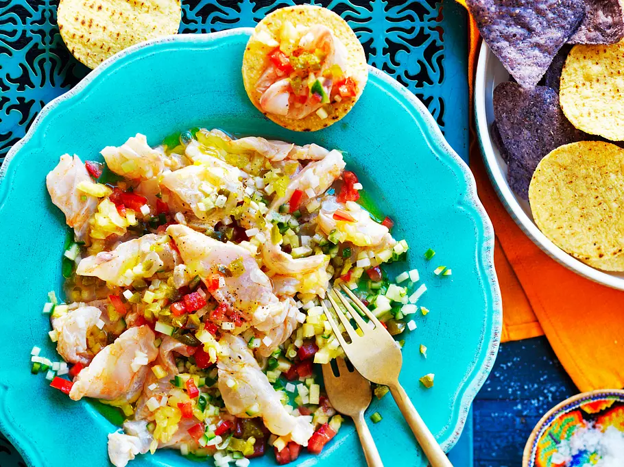 Spicy Ceviche mit feurig-fruchtiger Salsa Rezept