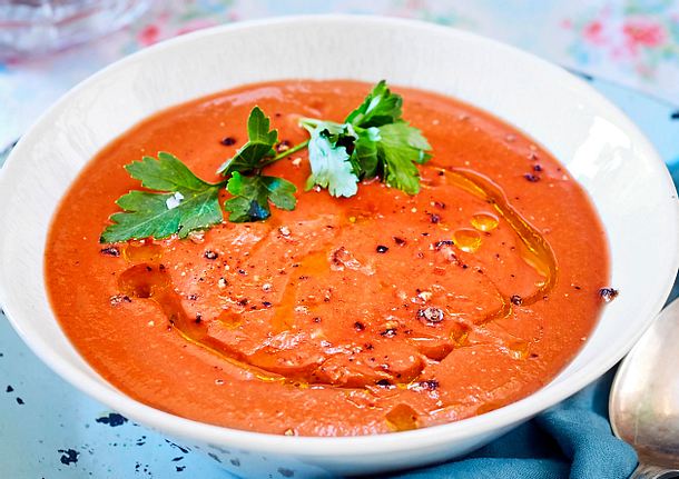 Spicy Gemüse-Gazpacho Rezept