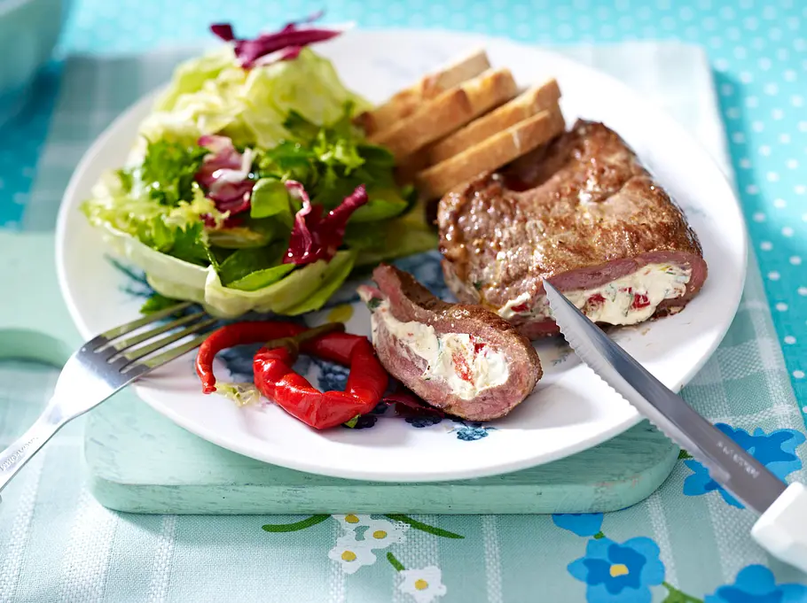 Spicy Rancho-Steak mit Peperoni Rezept Spicy Rancho-Steak mit Peperoni Rezept