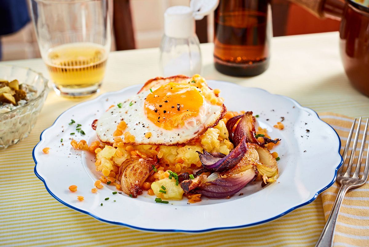 Spiegelei mit Trost-Beilage „am Ende wird alles gut“ Rezept