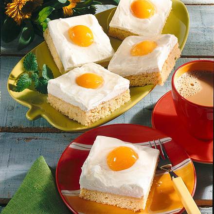 Spiegelei-Schnitten mit Aprikosen Rezept Spiegelei-Schnitten mit Aprikosen Rezept