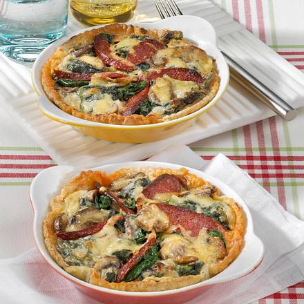 Spinat-Blätterteig-Pfännchen Rezept Spinat-Blätterteig-Pfännchen Rezept