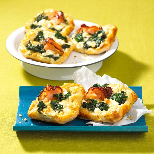 Spinat-Blätterteig-Teilchen Rezept Spinat-Blätterteig-Teilchen Rezept