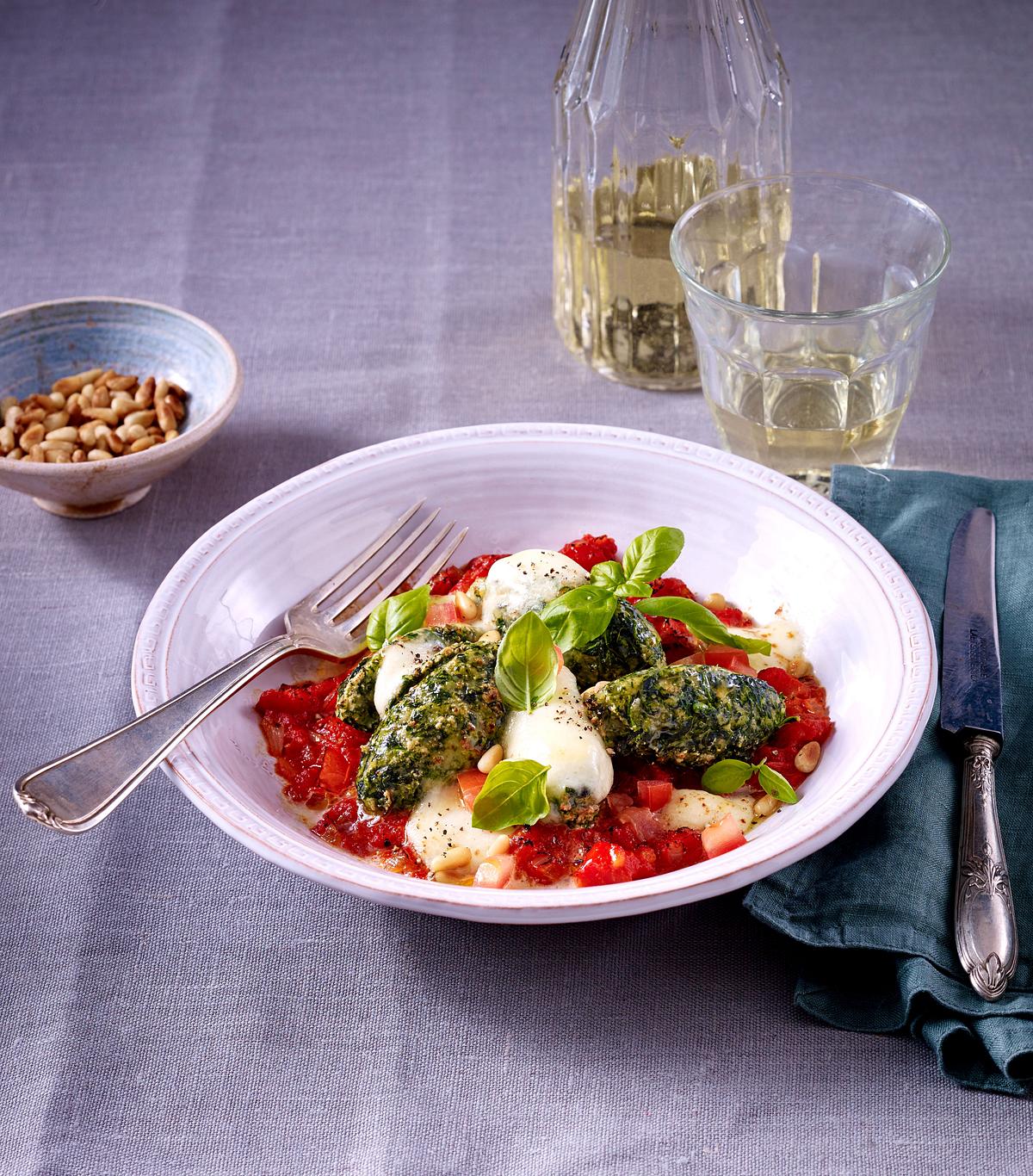 Spinat-Gnocchi mit Käse Rezept