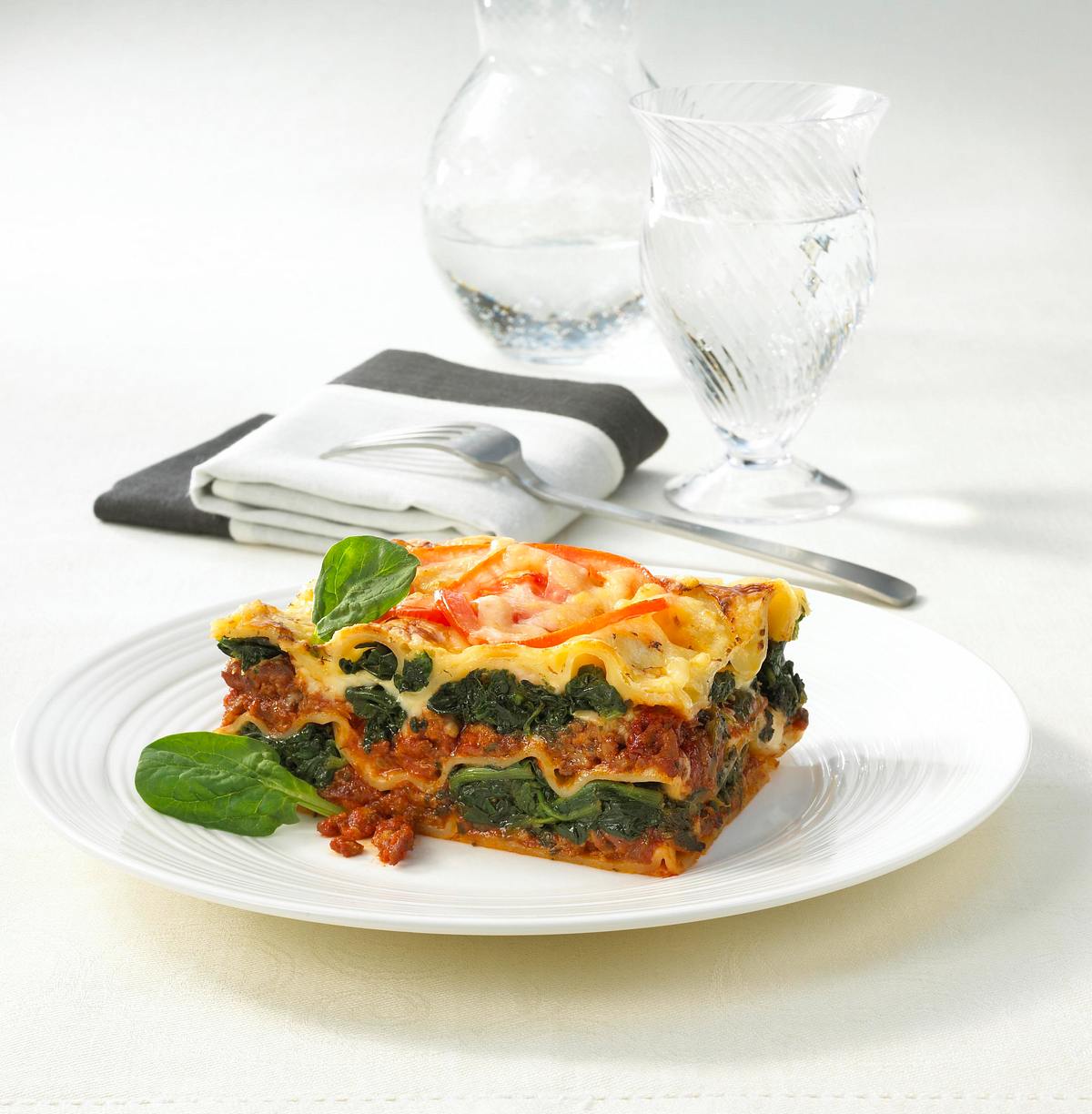 Spinat-Hack-Lasagne Rezept