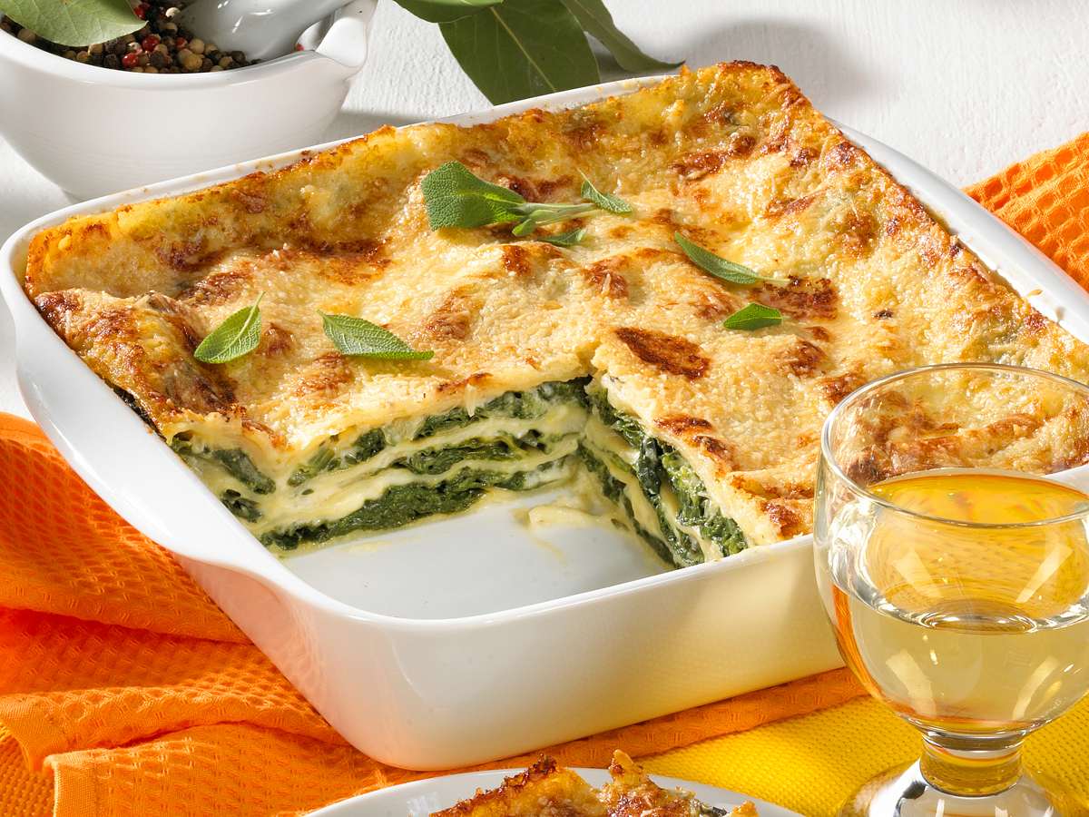 Spinat-Lasagne Rezept