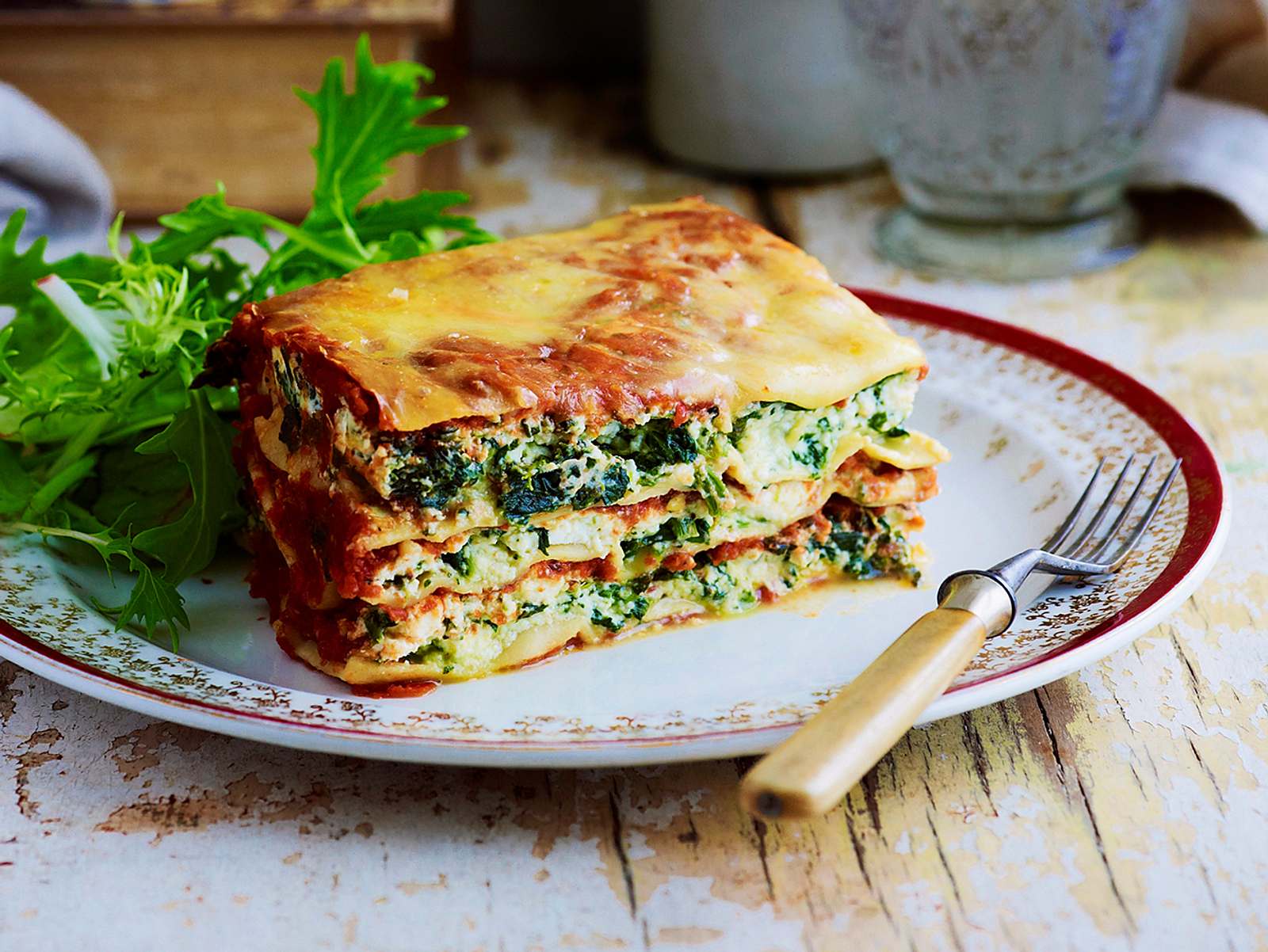 Spinat-Lasagne „Dreikäsehoch“ Rezept | LECKER