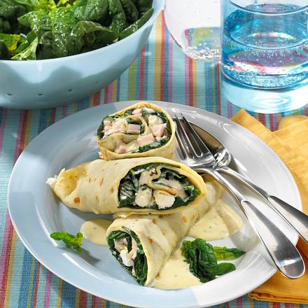 Spinat-Pfannkuchen Rezept