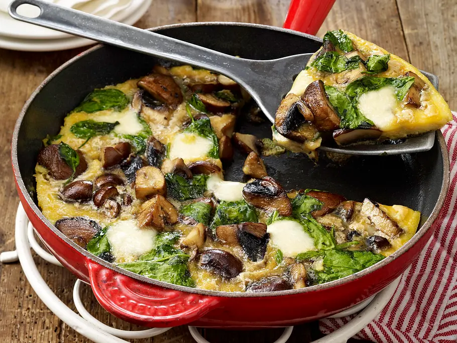 Spinat-Pilz-Omelett Rezept Spinat-Pilz-Omelett Rezept