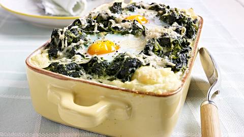 Spinatauflauf mit Kartoffelpüree Rezept - Foto: House of Food / Bauer Food Experts KG