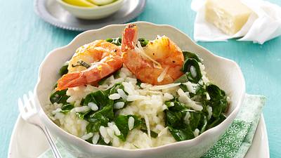Spinat–Risotto mit Garnelen Rezept - Foto: House of Food / Bauer Food Experts KG
