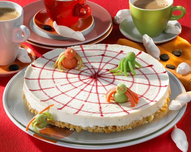 Spinnen-Frischkäsetorte Rezept