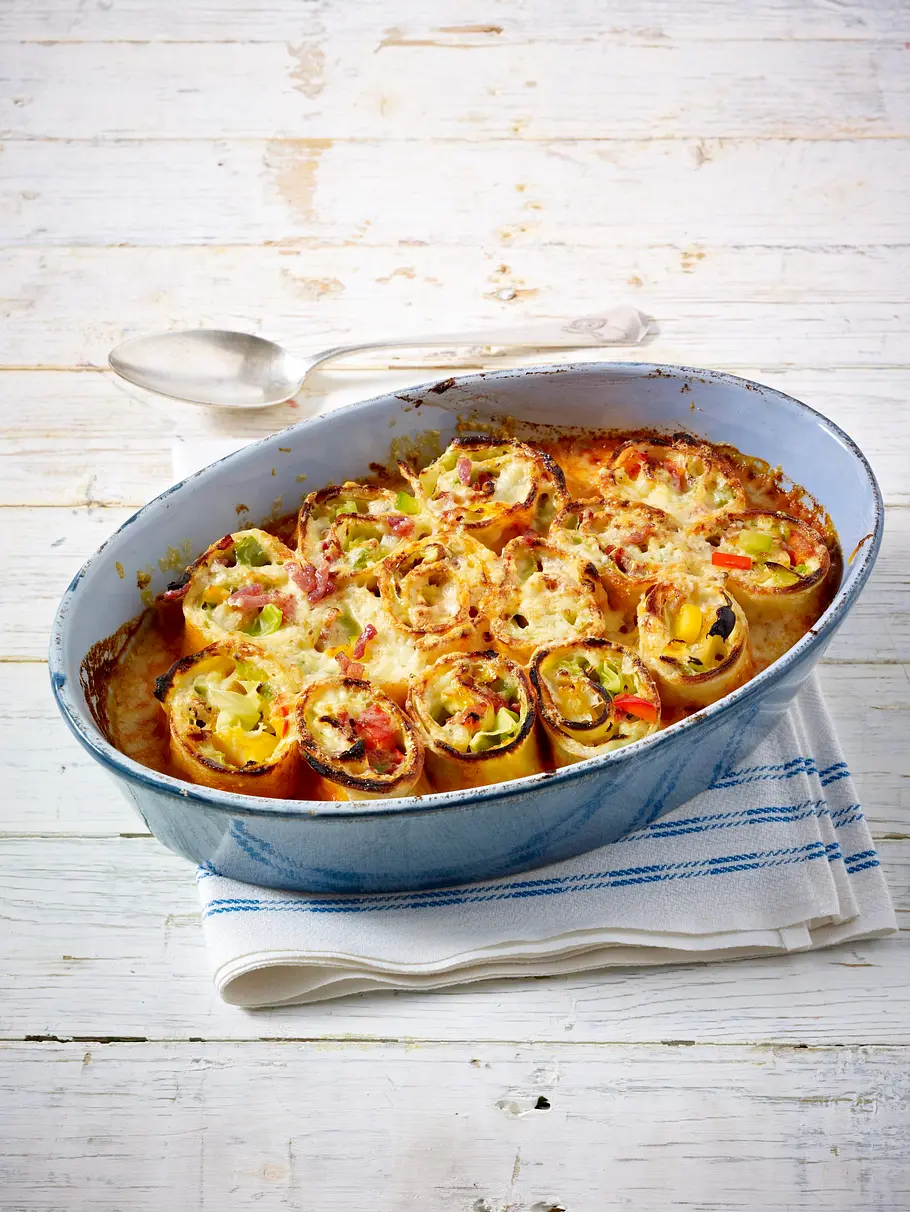 Spitzkohl-Crespelle-Auflauf Rezept Spitzkohl-Crespelle-Auflauf Rezept