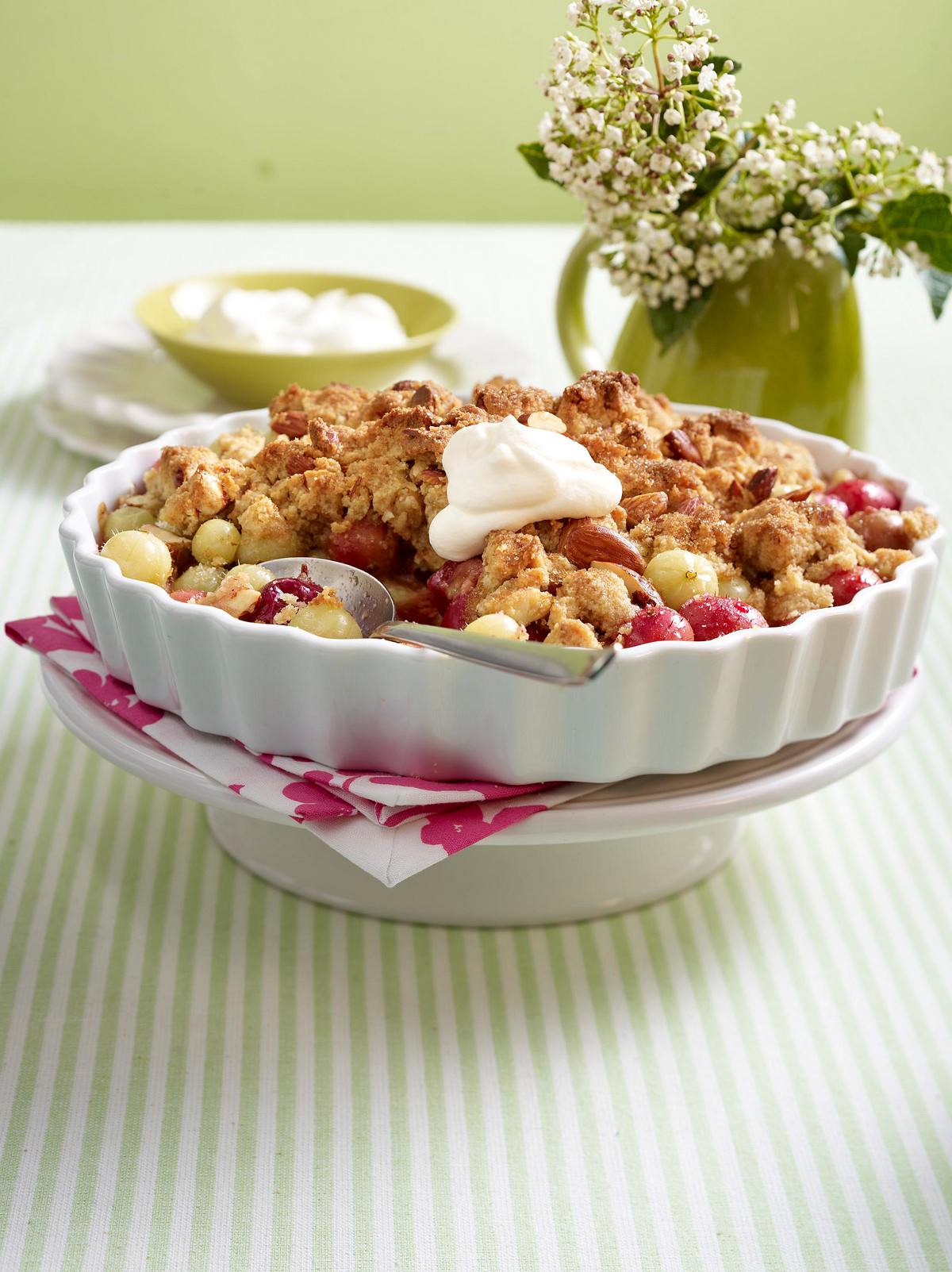 Stachelbeer-Crumble Rezept