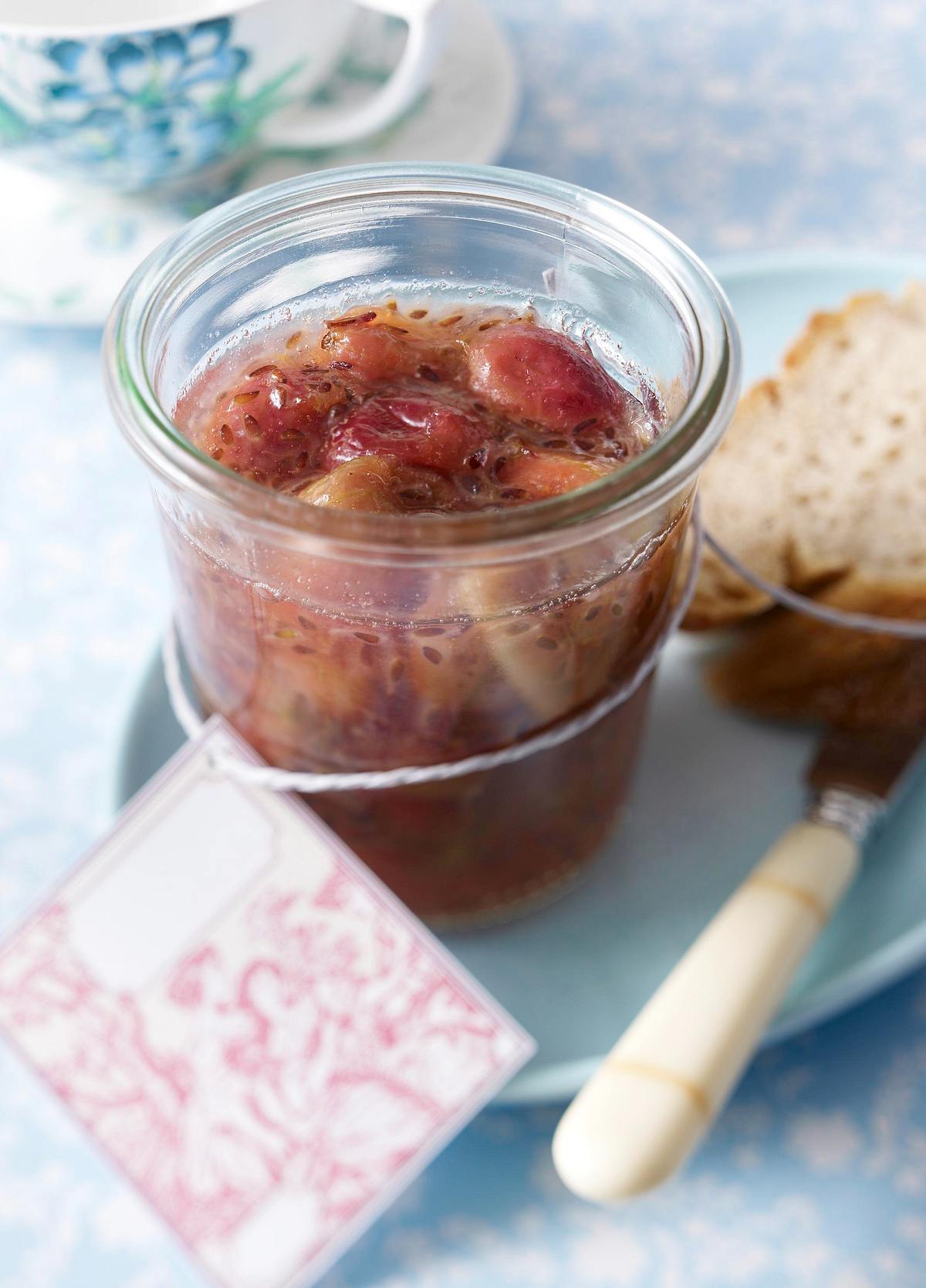 Stachelbeer-Grüntee Konfitüre Rezept