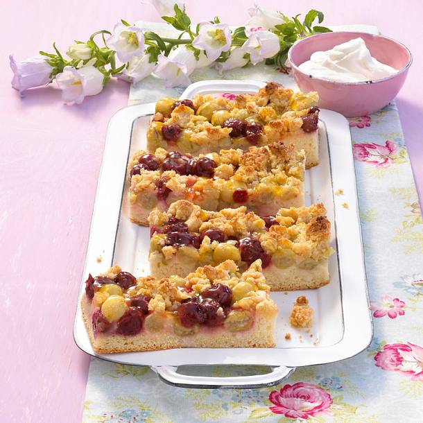 Stachelbeer-Kirschkuchen Rezept Stachelbeer-Kirschkuchen Rezept