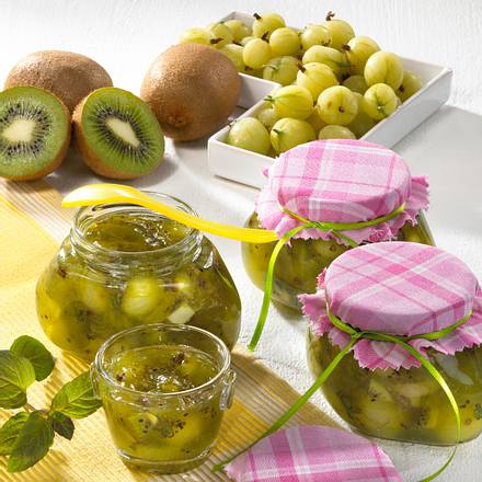 Stachelbeer-Kiwi-Konfitüre Rezept