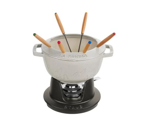 Staub Fondue-Set, weiß