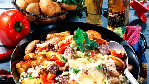 Steak-Kartoffel-Pfanne Texas-Art Rezept - Foto: House of Food / Bauer Food Experts KG
