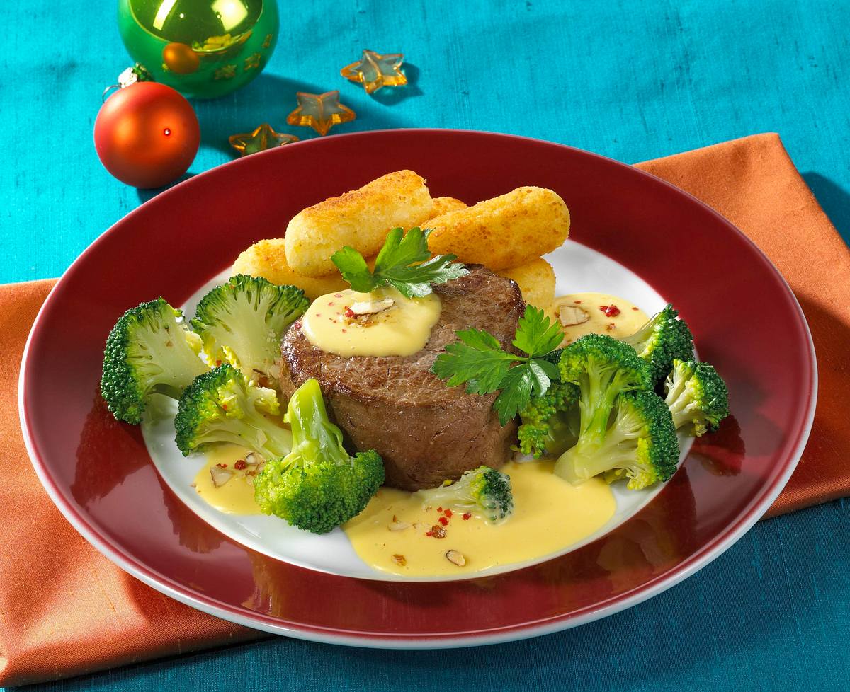 Steak mit Hollandaise und Broccoli Rezept