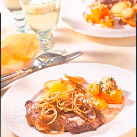 Steak mit Senfsoße Rezept Steak mit Senfsoße Rezept
