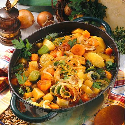 Steckrüben-Topf mit Curry Rezept