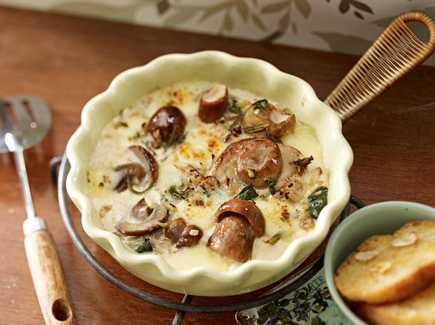 Steinpilz-Mozzarella-Gratin Rezept Steinpilz-Mozzarella-Gratin Rezept