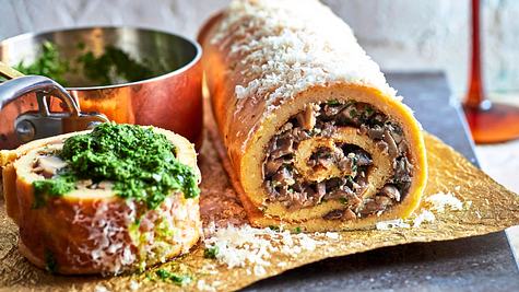 Stein(pilz)reich: Cheesy Omelett-Rolle Rezept - Foto: House of Food / Bauer Food Experts KG